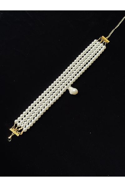 AERAS DESİNG Gerçek İnci Görünümlü Choker Kolye İnci Kolye