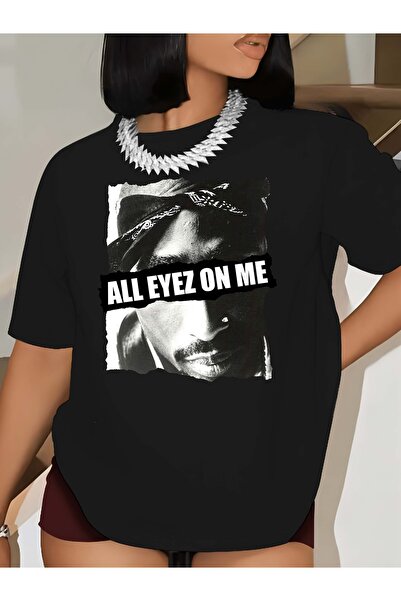 Tarzsokak ياقة دائرية مطبوعة بصورة شخصية سوداء - ملابس داخلية ربيعية وصيفية م...