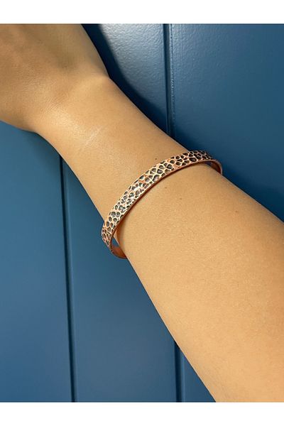Sevilgülgünfinecrafts Tattoo Copper Handwork Bracelet