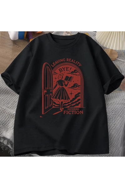 Tarzsokak Siyah an vintage eğlenceli kitap sevgilisi okuma streetwear grafik vi