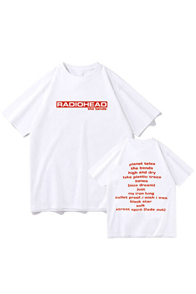 Tarzsokak طباعة فرقة موسيقى راديوهيد البيضاء للربيع / Er