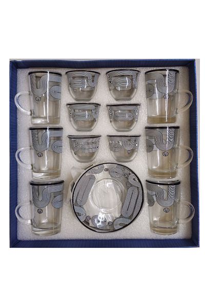 DVINA 36-piece coffee cup and tea set with saucers