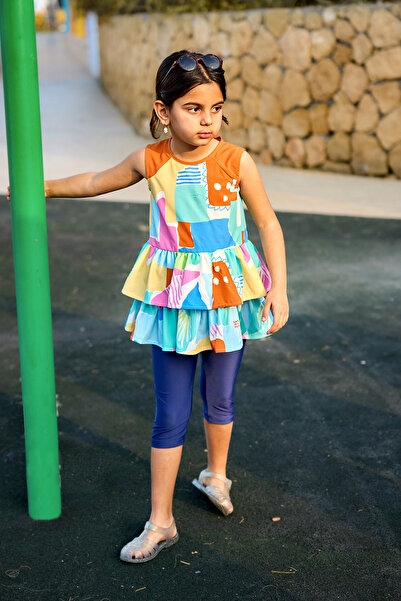 Marina Σετ μαγιό για κορίτσια με κρυφό φερμουάρ και αντηλιακή προστασία – C2505