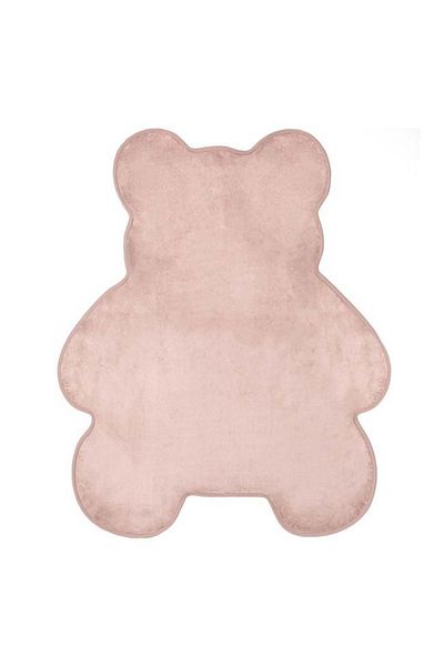 TOPI TOY Covoras pufos bej ursulet, 90 x 110 cm