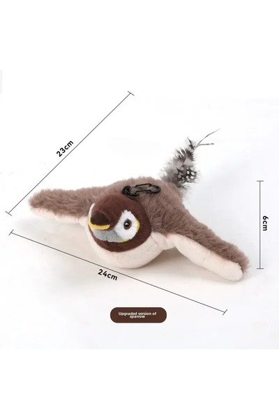 FRAME 34 Evcil Hayvan Şarjlı Titreşimli Hareketli Uçan Kuş Oyuncak