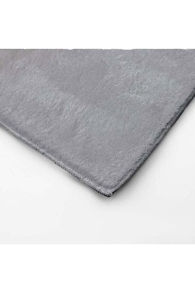 TOPI TOY Grey velvet rug 150 x 100 cm for interior decoration
