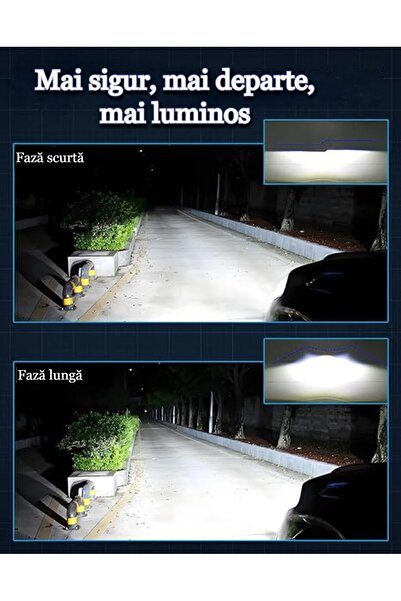 MILARIS Set 2 becuri Conversie hid-LED, D1S, 110W, 11000lm, 6000K, Plug and Play, Ventilator de Mare Viteza