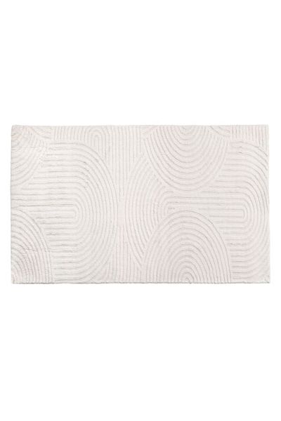 TOPI TOY Covoras pufos, Bej cu model in relief, 150 x 100 cm
