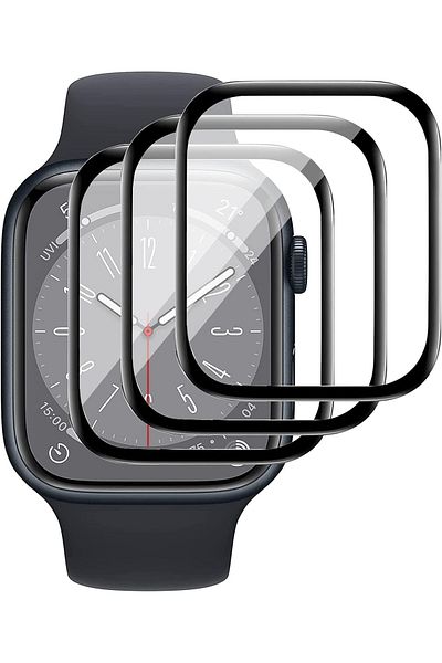 Shopi MUNTAQI 3-Pack Screen Protector for Apple Watch Series 8 45mm