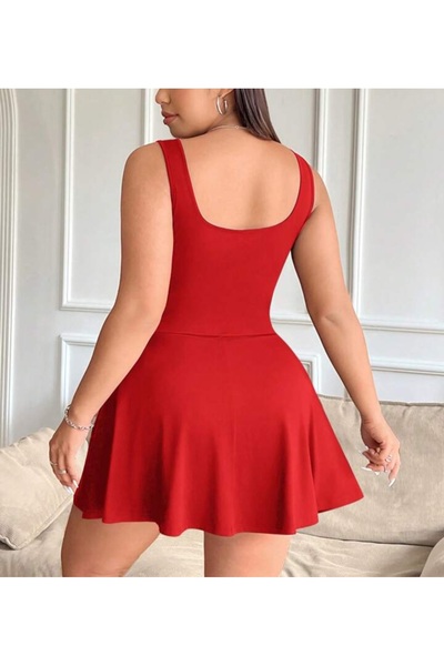 MAROVOAY Μίνι φόρεμα με τσέπες με καλσόν μέσα