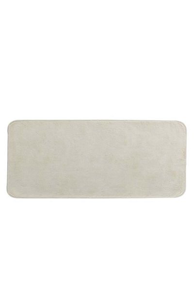 TOPI TOY Decorative rug, rabbit, beige, imitation fur, for hallway, 140 x 60 cm