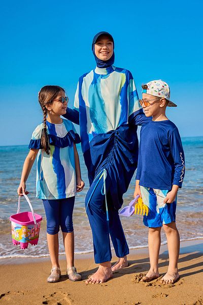 Marina Set de costume de baie pentru fete cu protecție solară UPF50+ – C2501