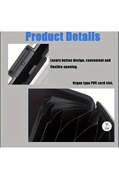 ORGANICYOU Shenzhen Aluminum Alloy Card Holder Wallet, Simple Style, Color Block Design