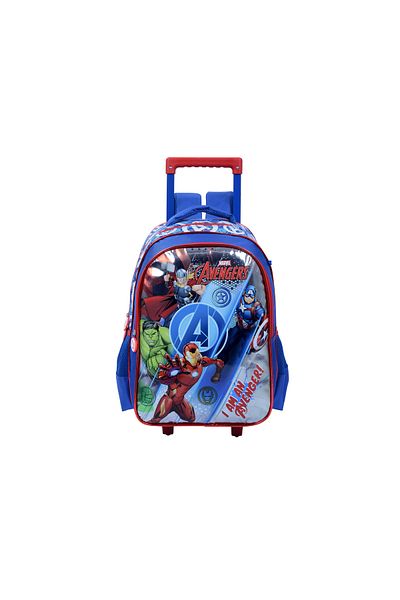 AVENGERS TROLLEY 16" W/ PENCIL CASE Blue Logo Prints