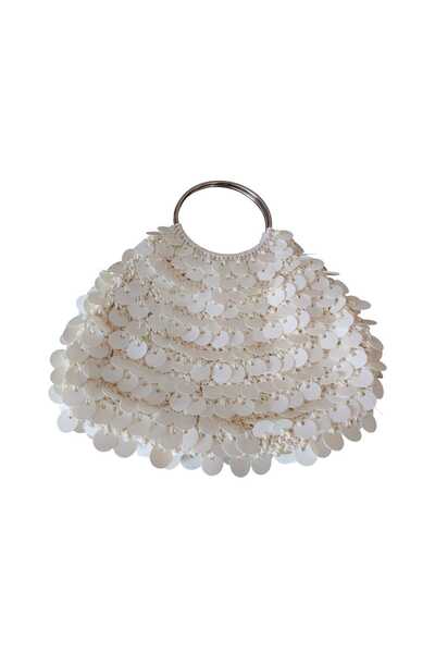 Müjde bHome Pullu Çanta Beyaz