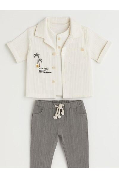 Zekids Baby Boy Triple Jacket and Trousers Suit