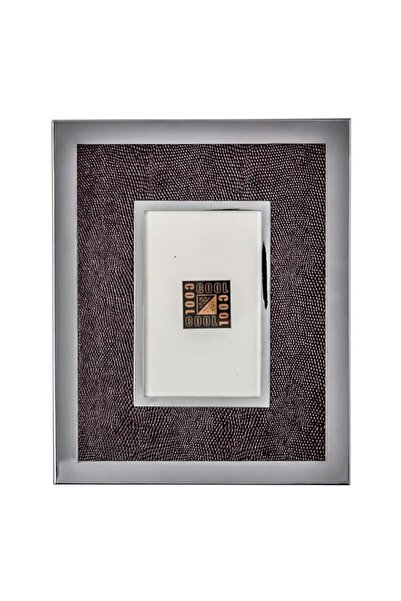 Generic إطار صور مطلي بالكروم/غير لامع، مقاس 10×15 سم - بني