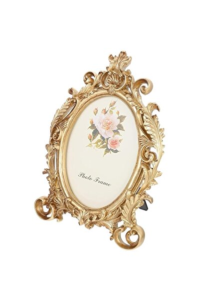 Generic Brand Bukela Oval Photo Frame 7 Inch, Gold Vintage Resin Picture Fram...