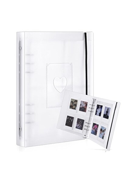 Generic Brand Mini Photo Album With 20 Pcs Inner 6 Ring Photocard Binder A5 K...