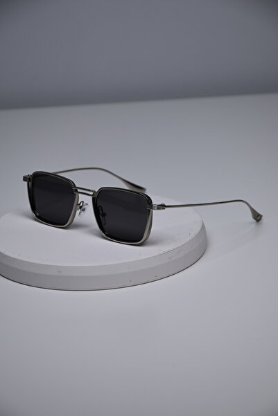 LOOKUP NEW Men's Uv400 Protected Square Steel Stainless Tarnish Metal Sunglasses