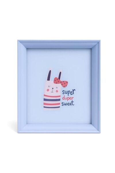 Generic Brand Fitto Wooden Photo Frame with Blue Border, 5x7 Inch, Decorative...