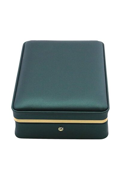 Generic Brand MY MIRONEY Small PU Leather Wedding Jewelry Sets Box Blackish G...