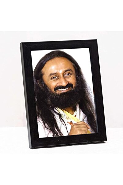 Generic إطار صورة طاولة متعرج من جورو ديف سري سري رافي شانكار جي، مقاس صغير (...