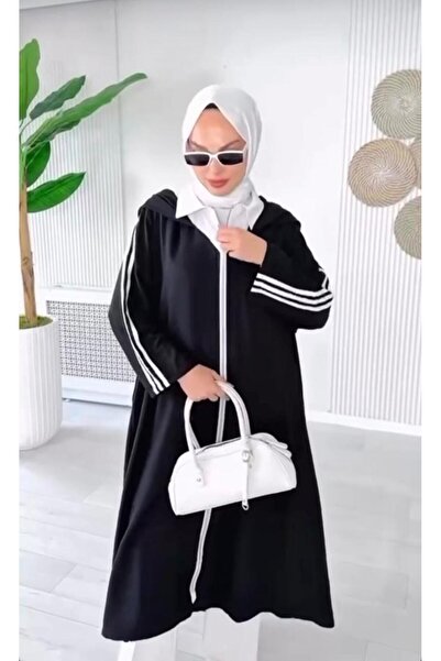 RSTM Boutique Front Zipper Hooded Tiril Tiril Fabric Ribbon Cap