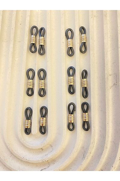 LiKESUN Nickel Plated Glasses Rubber (6 Pairs=12 Pcs)