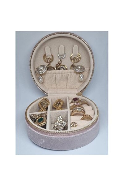 Generic Brand OZON Travel Jewelry Box Organizer | Velvet Travel Case With Mir...
