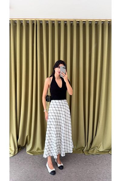 HAZELANNA Embroidered Premium Skirt