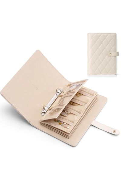 Generic صندوق مجوهرات فلاندو للفتيات والنساء، منظم مجوهرات للسفر، عرض تخزين م...