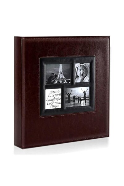 Generic ألبوم صور خزنة، 500 صورة بجيوب مقاس 4 × 6 بوصة، غطاء جلدي، سعة كبيرة ...