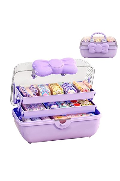 Generic Brand Tazweeq Cute Girls Hair Accessories Storage Box - Bow Switch Bo...