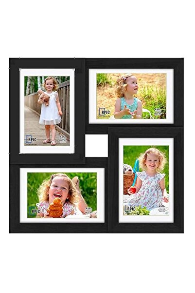 Generic Brand TAME Picture Frames Collage, Black Multi Photo Frames Display 4...