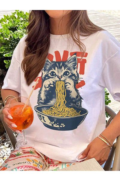 aynewmoda Women's Short Sleeve Round Neck Printed Cotton Velvet Cropped Top T-Shirt