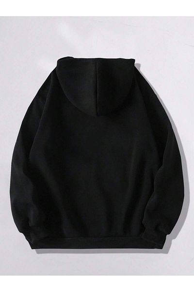 aynewmoda Kangaroo pocket women's fashion car Printed Hooded sweatshirt