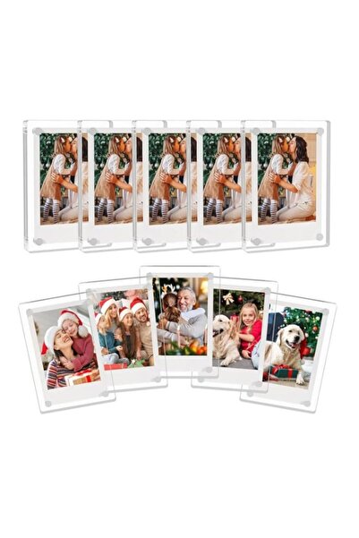 Generic SKEIDO 10 قطع إطار مغناطيسي للثلاجة من الأكريليك، مغناطيس ثلاجة شفاف ...