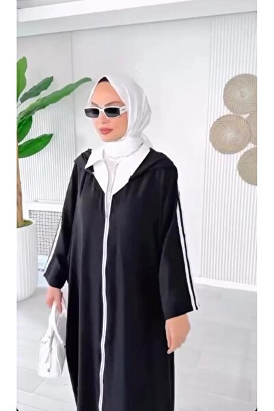 RSTM Boutique Front Zipper Hooded Tiril Tiril Fabric Ribbon Cap