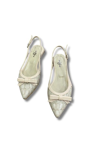 Aldina Nucci Women's Ballerinas with Open Back Bow # 1052