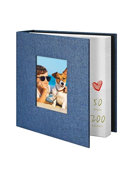 Generic Brand Photo Album 4x6 200 Pockets Photo Albums with Linen Cover Pictu...