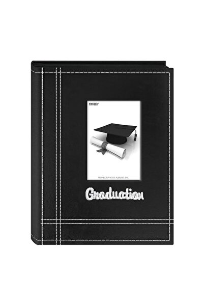 Generic Brand Pioneer Photo Albums Grad-46 36-Pocket Sewn Leatherette Embroid...