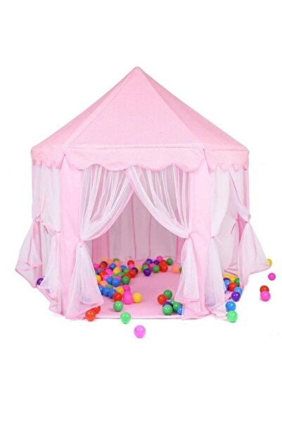 Retoys Prenses Altıgen Dev Masal Evi Çocuk Oyun Çadırı Uyku Evi 135x140Cm
