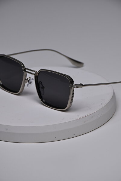 LOOKUP NEW Men's Uv400 Protected Square Steel Stainless Tarnish Metal Sunglasses