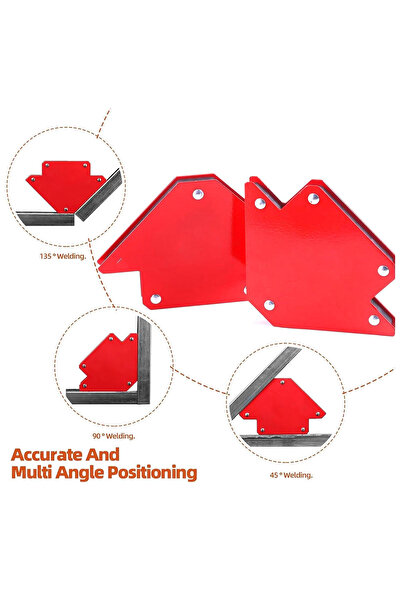 DEFAONS 6PCS Magnetic Welding Holder Set 45 90 135 Degree
