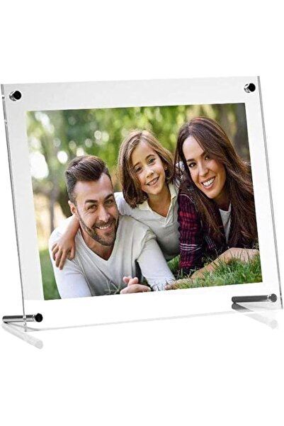 Generic إطار صور أكريليك شفاف من Aputure، إطار عرض عائم 21×30 سم لسطح الطاولة...