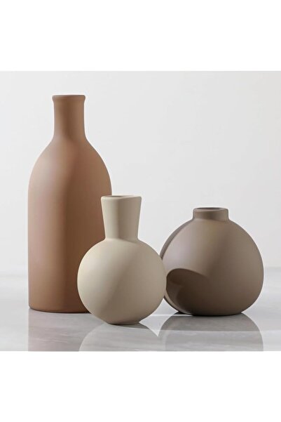 Generic Ceramic Vase Set of 3, Vases Home Decor Rustic Farmhouse Decorative V...