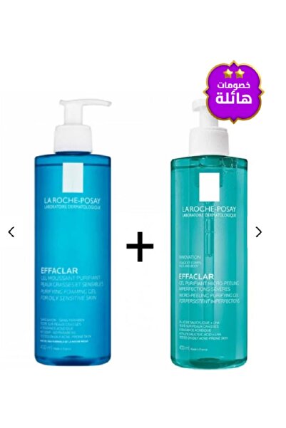 La Roche Posay جل منظف إيفاكلار بالزيت 400 مل / جل منقي للتقشير الدقيق إيفاكلار 400 مل