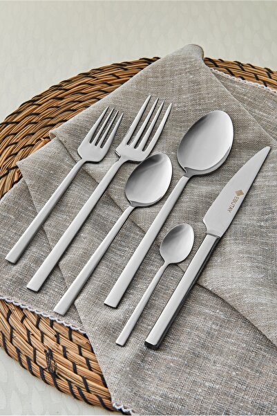 EBUTAY Lima 60 Piece Stainless Steel Cutlery Set – Modern Design with Matte S...