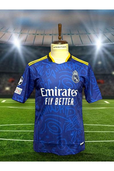After Party R.E.A.L M.A.D.R.I.D 2021/2022 Season Anonymous Away Jersey (Navy Blue) Vs Sports Singlet Ag